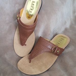 Ralph Lauren tan leather sandals 6.5 women’s